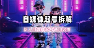 一天5张？自媒体起号完整拆解_新人自媒体起号必看【超详细攻略】-庄子聊项目