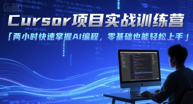 Cursor项目实战训练营，两小时快速掌握AI编程，零基础也能轻松上手-庄子聊项目
