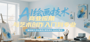 AI绘画技术商业应用与艺术创作入门到专业，基础操作/商业案例/模型调优/渐进式教学-庄子聊项目