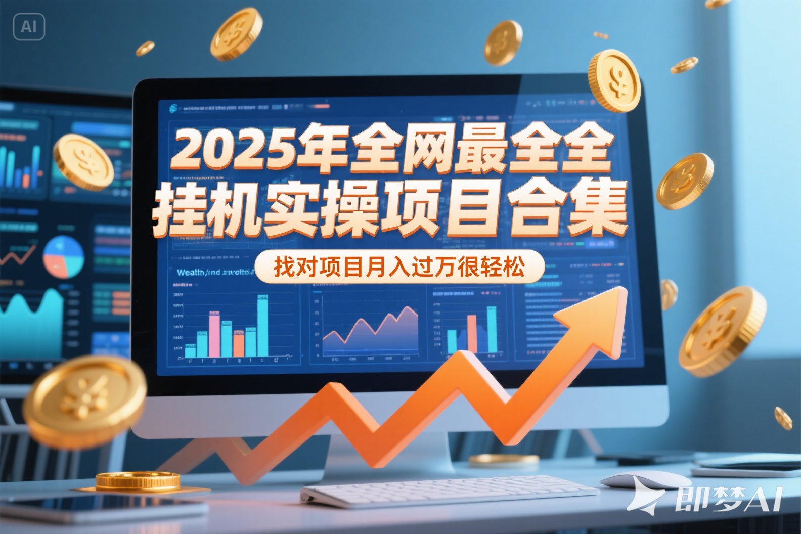 2025年挂机实操项目实操演练，挂机类型，AI直播类型，轻资产创业类型…-庄子聊项目