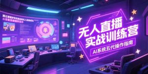 无人直播实操训练营，从设备搭建到话术，AI系统五代操作指南(7月更新-庄子聊项目