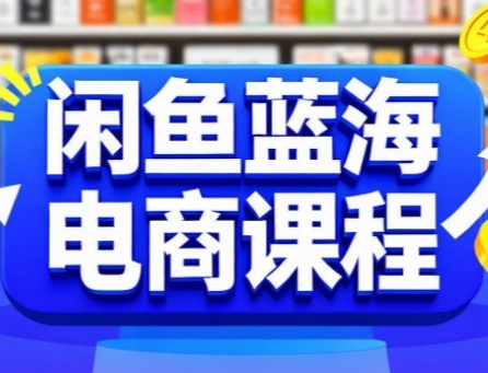 闲鱼蓝海电商课程，手把手助你快速上手，轻松实现闲鱼稳定盈利-庄子聊项目
