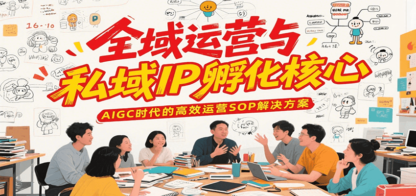全域运营与私域IP孵化核心，AIGC时代的高效运营SOP解决方案-庄子聊项目