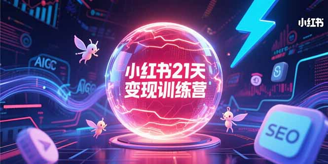 小红书21天变现训练营，AIGC工具高效应用，SEO优化核心技巧-庄子聊项目