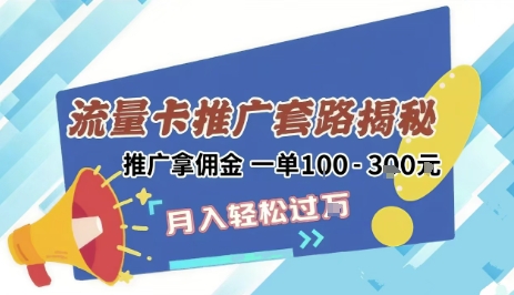 2025年外面卖1500的流量卡项目最新玩法，绿色无门槛对新手非常友好，日入3张+-庄子聊项目