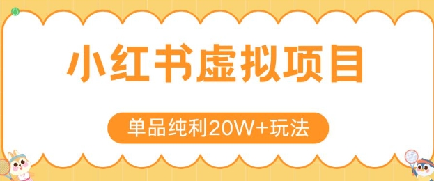 小红书卖虚拟产品，单品纯利20W+玩法分享，4节系列课程-庄子聊项目