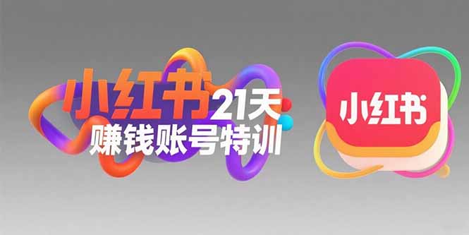 小红书21天赚钱账号特训：黄金定位技巧，高转粉文案创作，科学引流策略-庄子聊项目