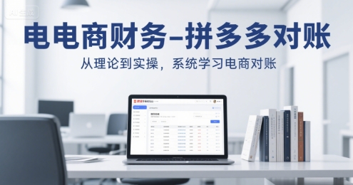 电商财务-拼多多对账，从理论到实操，系统学习电商对账-庄子聊项目