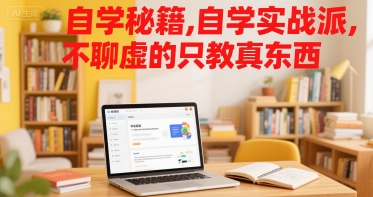 自学秘籍，自学实战派，不聊虚的只教真东西-庄子聊项目