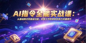 AI指令全能实战课：从基础概念到高级功能，实现工作效率和创造力双重提升-庄子聊项目