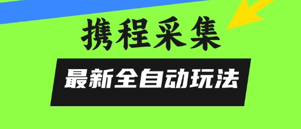 携程信息采集全自动玩法，0风控，无脑开干【揭秘】-庄子聊项目