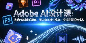 Adobe AI设计课：涵盖PS创成式填充，萤火虫三核心模块，视频音频延长技术-庄子聊项目