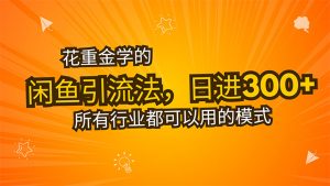 花重金学的闲鱼引流法,日引流300+创业粉,看完这节课瞬间不想上班了-庄子聊项目