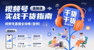 视频号实战干货指南,视频号直播全攻略(音频)-庄子聊项目