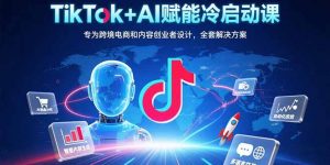 TikTok+AI赋能冷启动课:专为跨境电商和内容创业者设计,全套解决方案-庄子聊项目