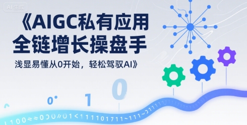 AIGC私有化应用全链增长操盘手，浅显易懂从0开始，轻松驾驭AI-庄子聊项目