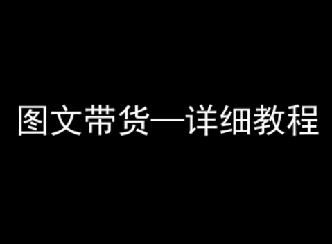 抖音图文带货详细教程，简单易上手，小白都能学会-庄子聊项目