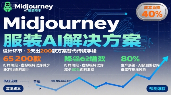 AI在服装领域的运用，使用midjourney做服装辅助企业降低成本-庄子聊项目