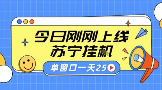 苏宁全自动采集挂G项目 稳定可批量 单窗口收益30+ 附教程【揭秘】-庄子聊项目