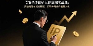 文案杀手创始人IP高端实战课：突破高客单成交瓶颈，实现IP商业价值最大化-庄子聊项目