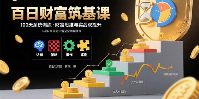 百日财富筑基课：认知+策略+实操+案例拆解 实现从创富到守富全周期能力-庄子聊项目
