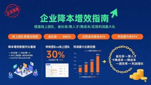 企业降本增效指南：搭建线上团队，省社保/聚人才/降成本/实现利润最大化-庄子聊项目