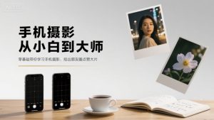 手机摄影从小白到大师，零基础带你学习手机摄影，拍出朋友圈点赞大片-庄子聊项目