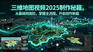 三维地图视频2025制作秘籍,从基础到高阶,掌握全流程,开启创作新篇-庄子聊项目