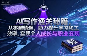 AI写作通关秘籍,从零到精通,助力提升学习和工作效率,实现个人成长与职业变现-庄子聊项目