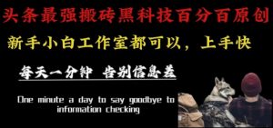 最新AI头条、百家、公众号全自动生产神器三合一：批量改写爆款文章，百分百过原创，矩阵操作日入1k+【揭秘】-庄子聊项目
