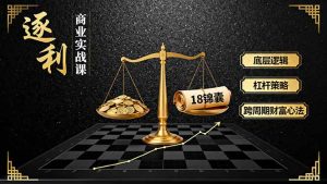 《逐 利》商业实战课,底层逻辑、杠杆策略、18锦囊,跨周期财富心法-庄子聊项目