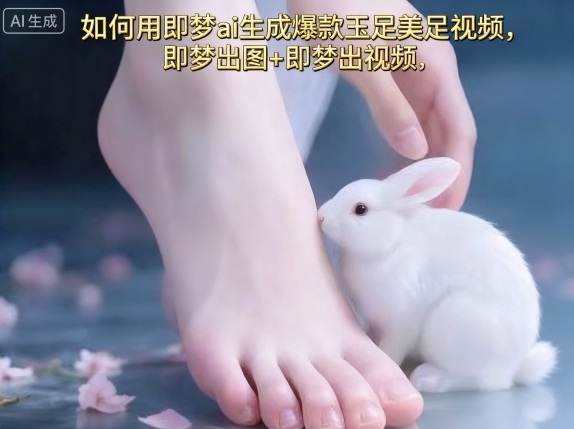 如何用即梦ai生成爆款玉足美足视频，即梦出图+即梦出视频，快速涨粉-庄子聊项目