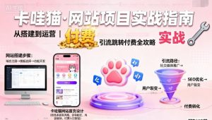 卡哇猫·网站项目，网站搭建与运营以及引流跳转付费-庄子聊项目