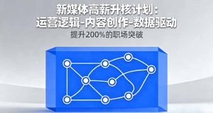 新媒体高薪升核计划：运营逻辑-内容创作-数据驱动，提升200%的职场突破-庄子聊项目