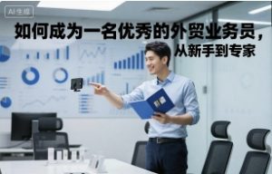 如何成为一名优秀的外贸业务员，从新手到专家-庄子聊项目