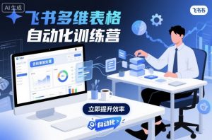 飞书多维表格自动化训练营,手把手教你告别重复处理,用多维表格开启高效办公新模式-庄子聊项目