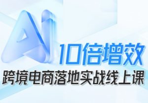 跨境电商10倍增效,跨境电商AI落地实战线上课-庄子聊项目