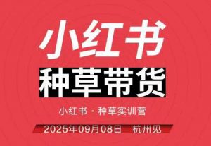 小红书种草带货实训营9月8日杭州线下课,全程录音+字幕,全网唯一小红书实战营-庄子聊项目