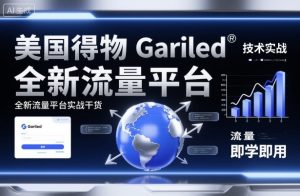 美国得物Gariled技术实战,全新流量平台实战干货,即学即用-庄子聊项目