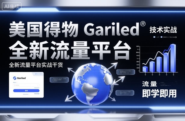 美国得物Gariled技术实战，全新流量平台实战干货，即学即用-庄子聊项目