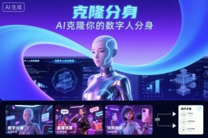 AI数字人认知实操课,克隆你的数字人分身-庄子聊项目
