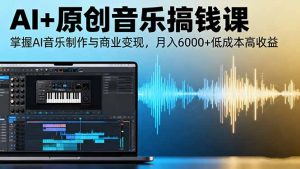 AI+原创音乐搞钱课:掌握AI音乐制作与商业变现,月入6000+低成本高收益-庄子聊项目
