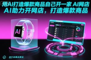 用AI打造爆款商品自己开一家AI网店,AI助力开网店,打造爆款商品-庄子聊项目