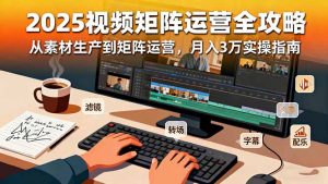 2025短视频矩阵运营全攻略:从素材生产到矩阵运营,月入3万实操指南-庄子聊项目