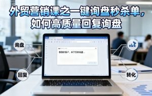 外贸营销课之一键询盘秒杀单,如何高质量回复询盘-庄子聊项目
