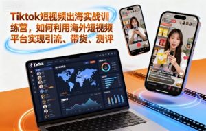 Tiktok短视频出海实战训练营,如何利用海外短视频平台实现引流、带货、测评-庄子聊项目