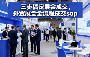 三步搞定展会成交,外贸展会全流程成交sop-庄子聊项目