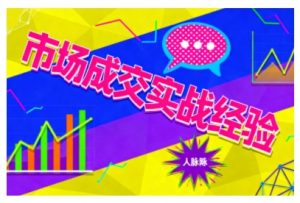 市场成交实战经验,从认知觉醒到实操落地,快速掌握市场开拓与成交核心能力-庄子聊项目