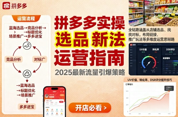 王校长9月12拼多多实操新玩法，全链路涵盖从店铺选品、找对标，布局链接，推广玩法等多维度运营思路(更新)-庄子聊项目