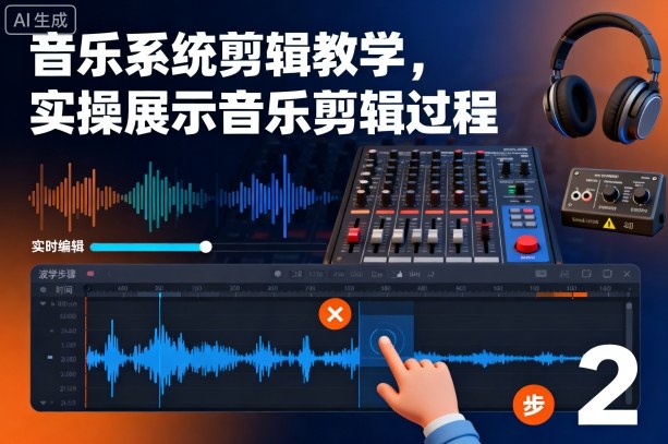 音乐系统剪辑教学，实操展示音乐剪辑过程-庄子聊项目